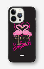 iPhone 13 Pro Hard Case – Beach Flamingo - View 1