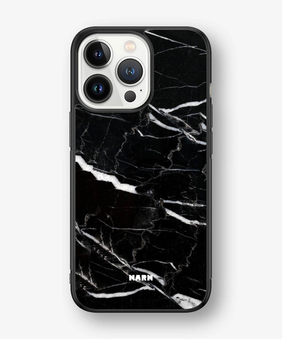 iPhone 13 Pro Hard Case – Black Marble - View 1