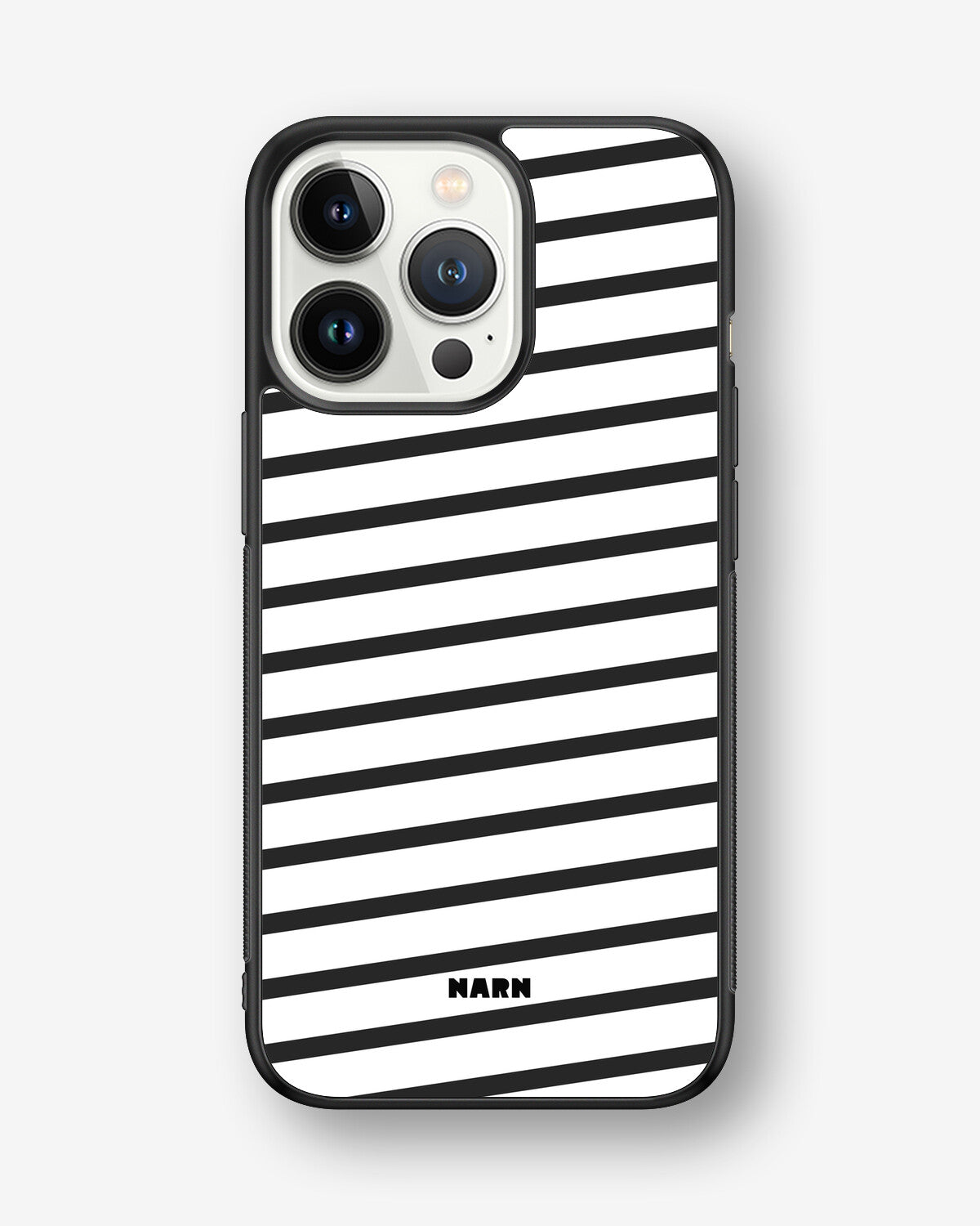 iPhone 13 Pro Hard Case – Black Stripes - View 1