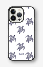 iPhone 13 Pro Hard Case – Blue Turtles - View 1