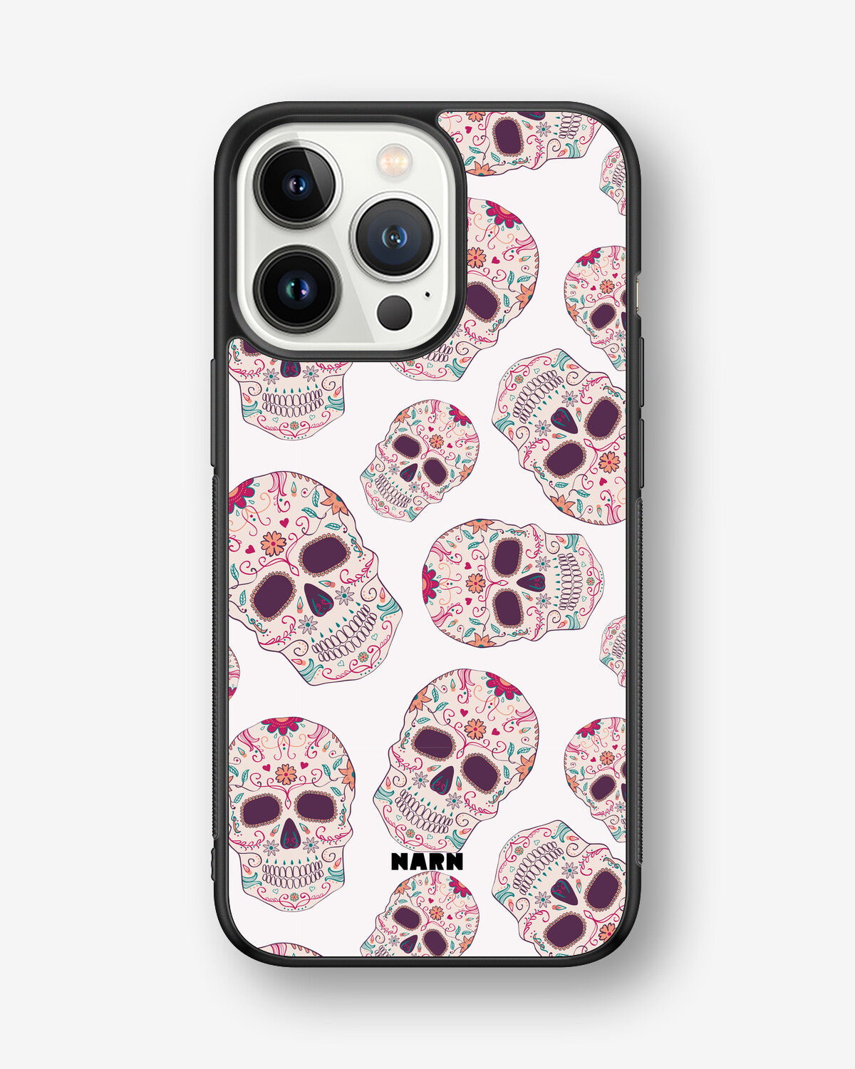 iPhone 13 Pro Hard Case – Calavera Skulls - View 1