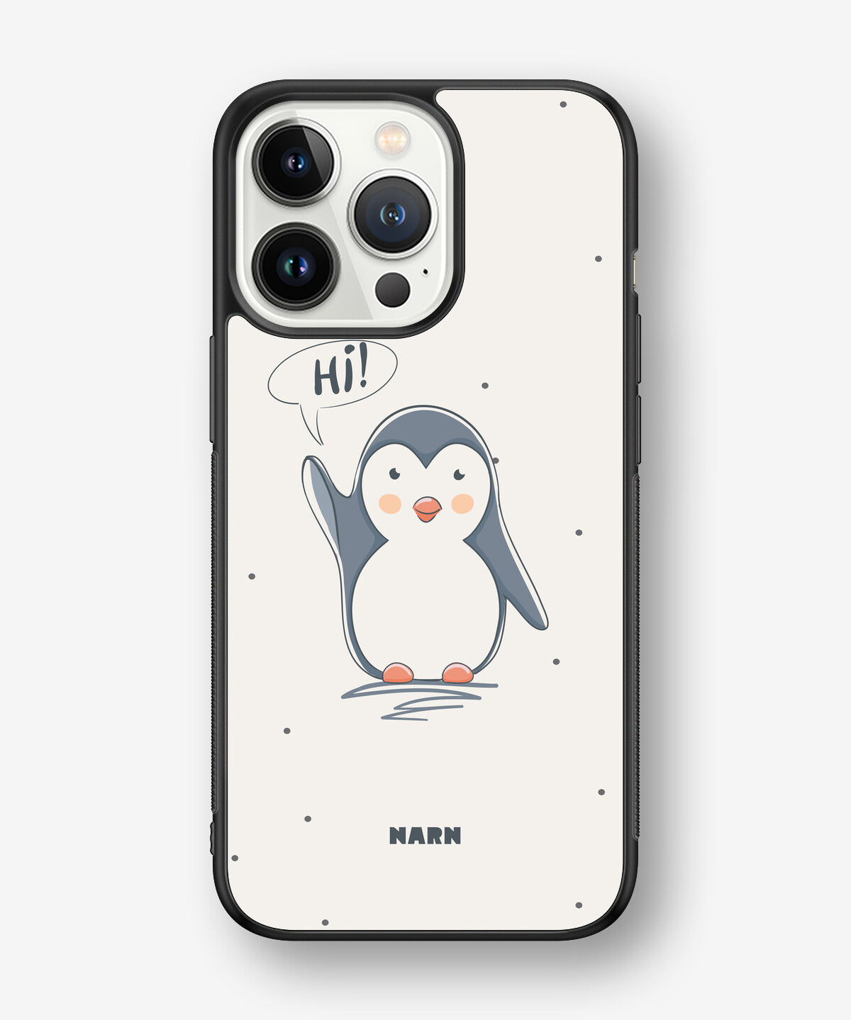 iPhone 13 Pro Hard Case – Cute Penguin - View 1