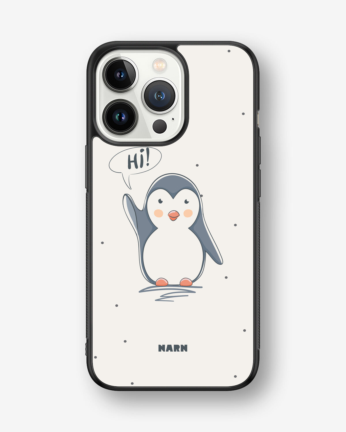 iPhone 13 Pro Hard Case – Cute Penguin - View 1