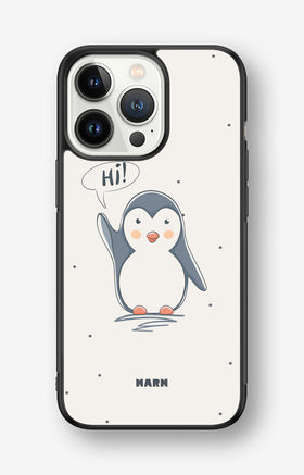 iPhone 13 Pro Hard Case – Cute Penguin - View 1