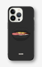 iPhone 13 Pro Hard Case – Golden Lips - View 1