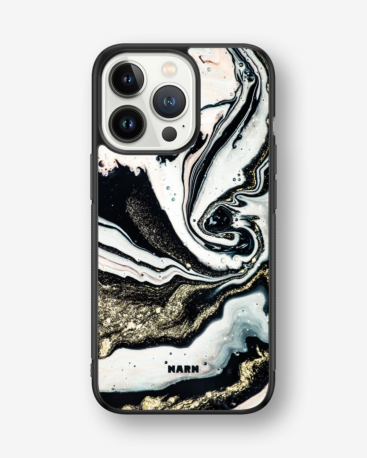 iPhone 13 Pro Hard Case – Golden Swirl - View 1
