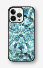 iPhone 13 Pro Hard Case – Green Crystals - View 1