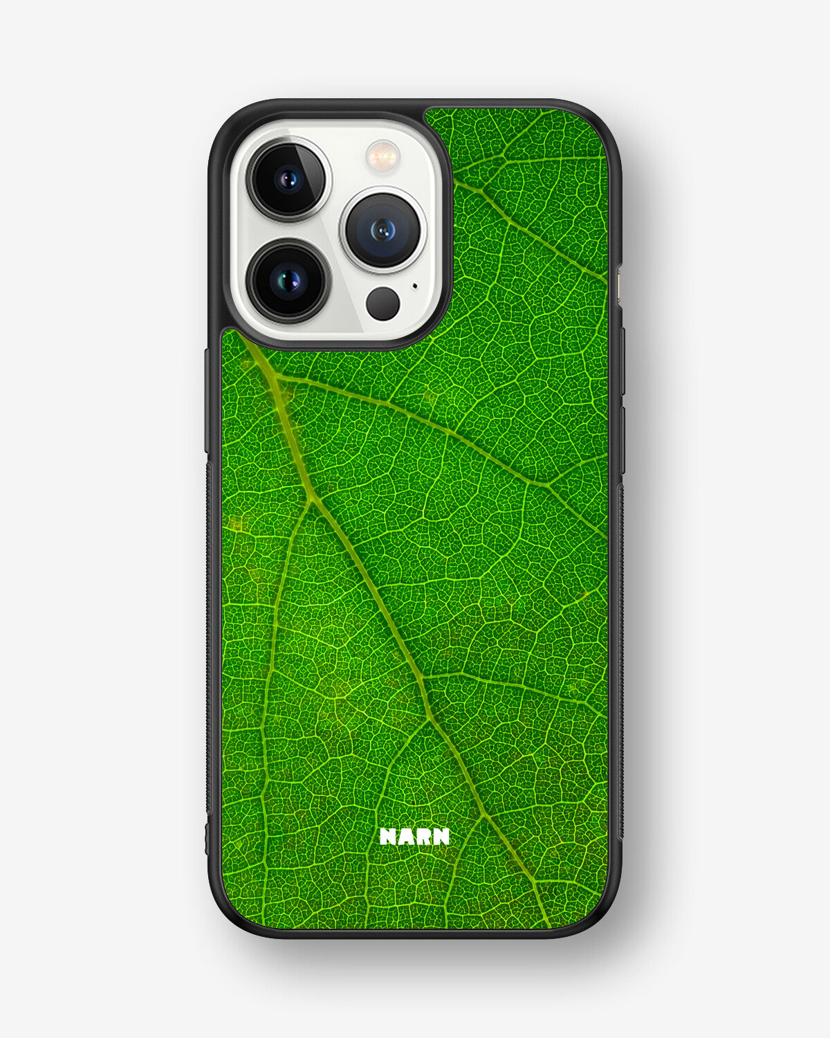 iPhone 13 Pro Hard Case – Green Leafy - View 1