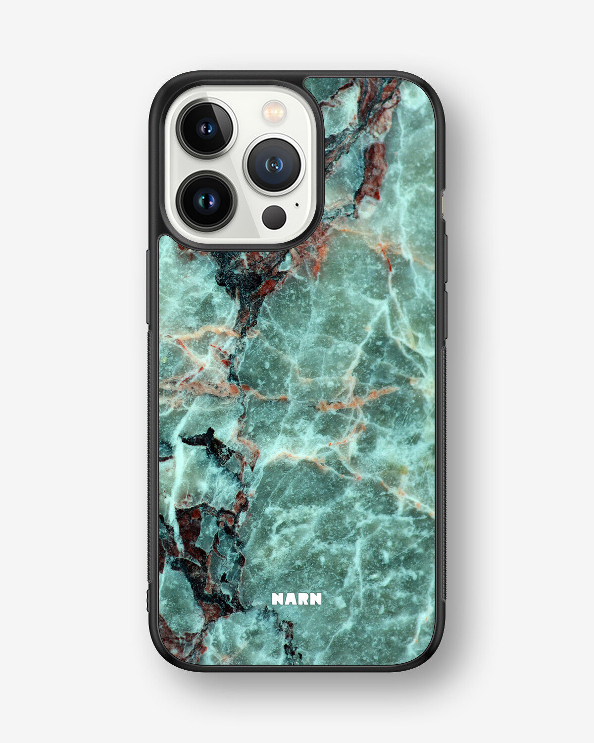 iPhone 13 Pro Hard Case – Green Marble - View 1