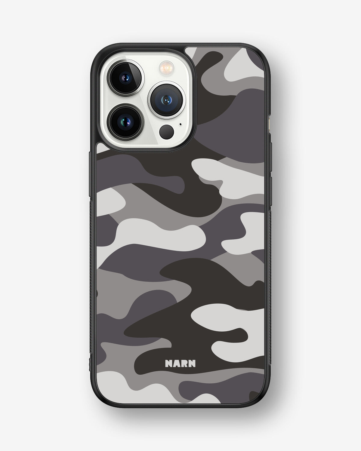 iPhone 13 Pro Hard Case – Grey Camo - View 1