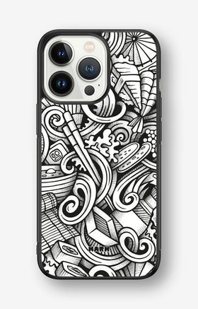 iPhone 13 Pro Hard Case – Japanese Pattern - View 1