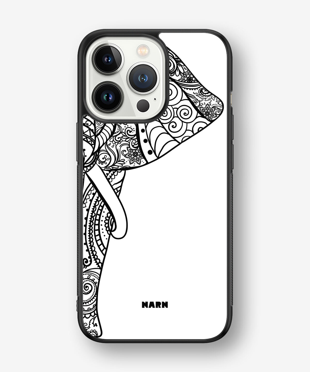 iPhone 13 Pro Hard Case – Mandala Elephant - View 1