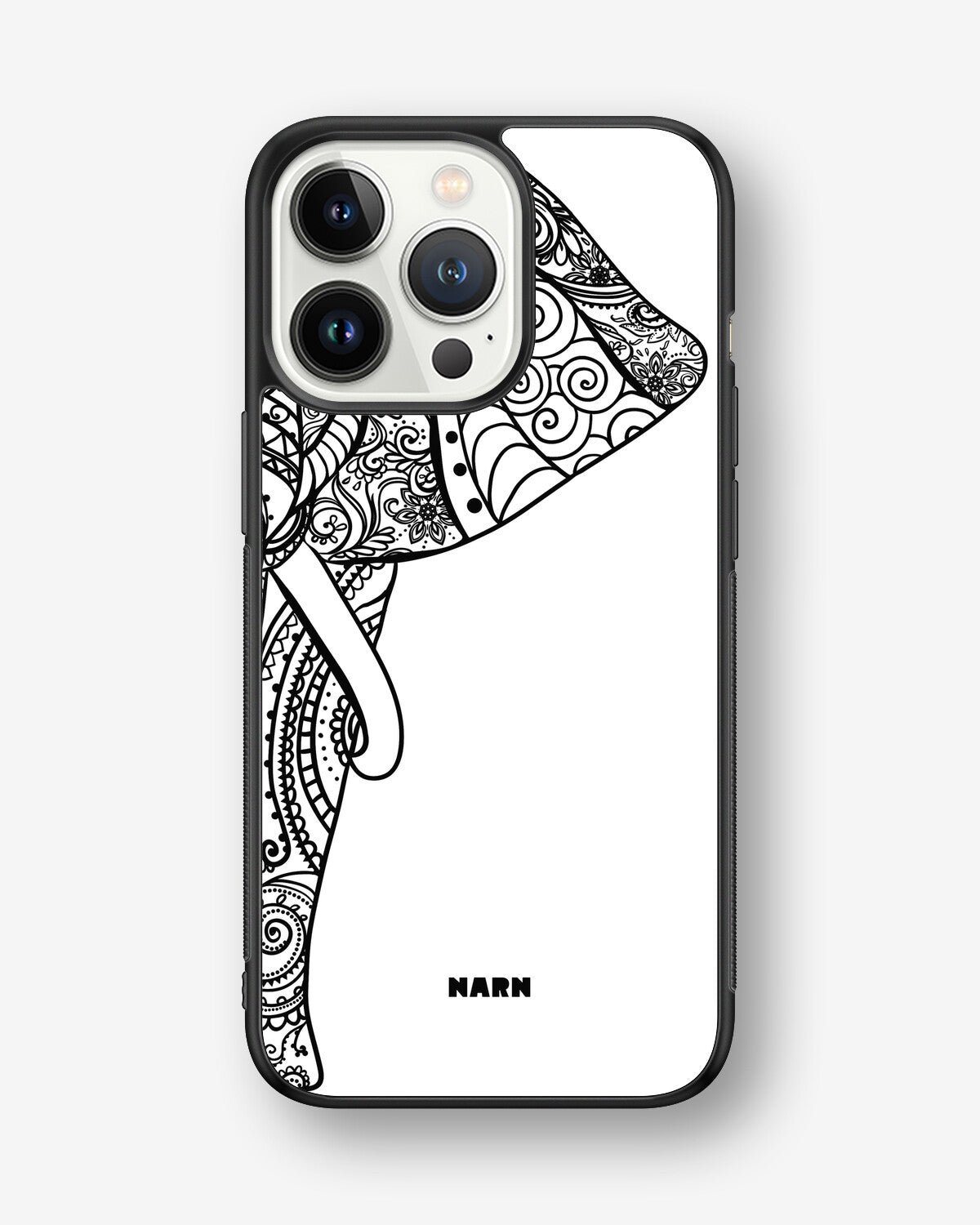 iPhone 13 Pro Hard Case – Mandala Elephant - View 1
