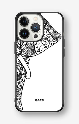 iPhone 13 Pro Hard Case – Mandala Elephant - View 1