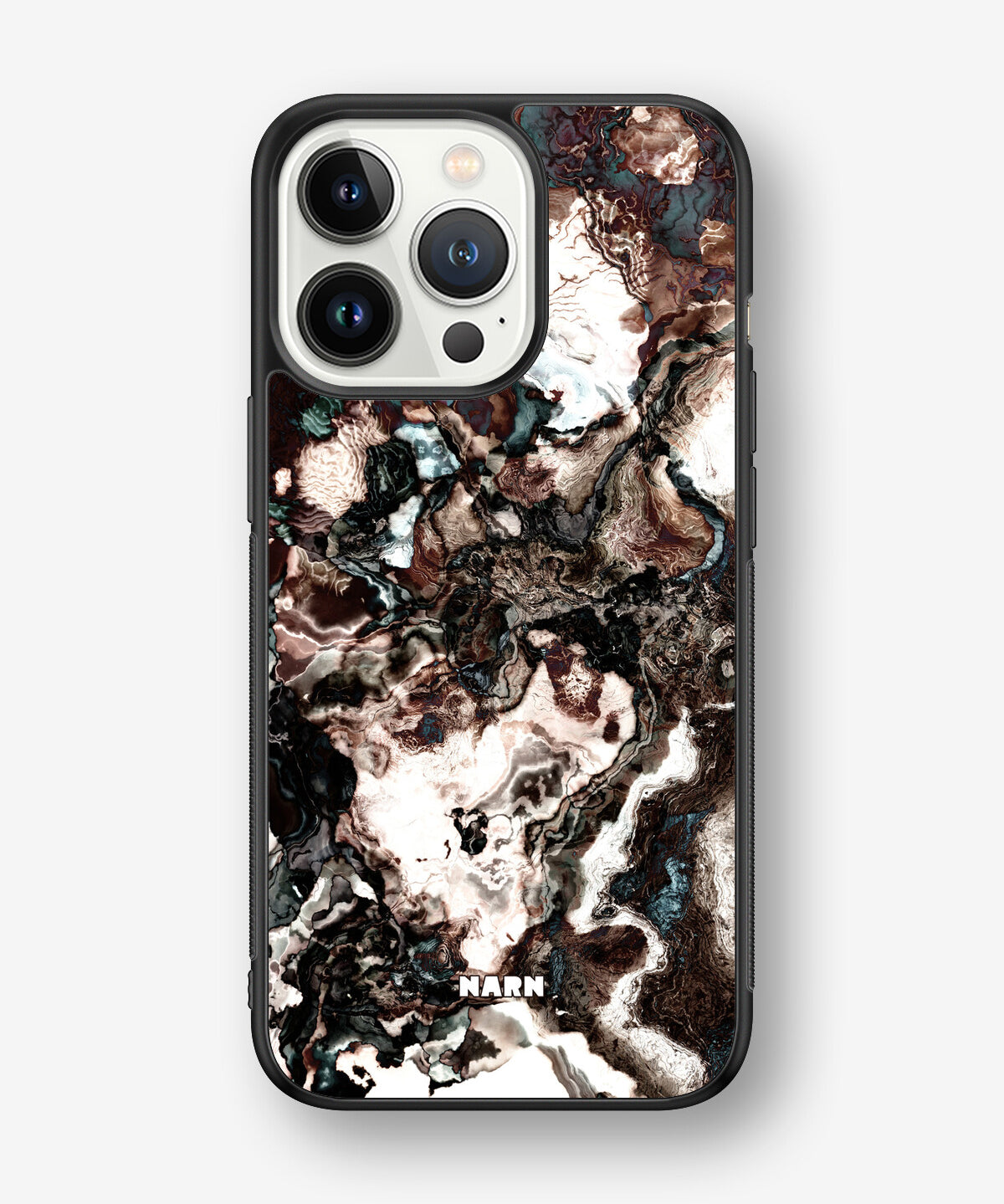 iPhone 13 Pro Hard Case – Marble Brown - View 1
