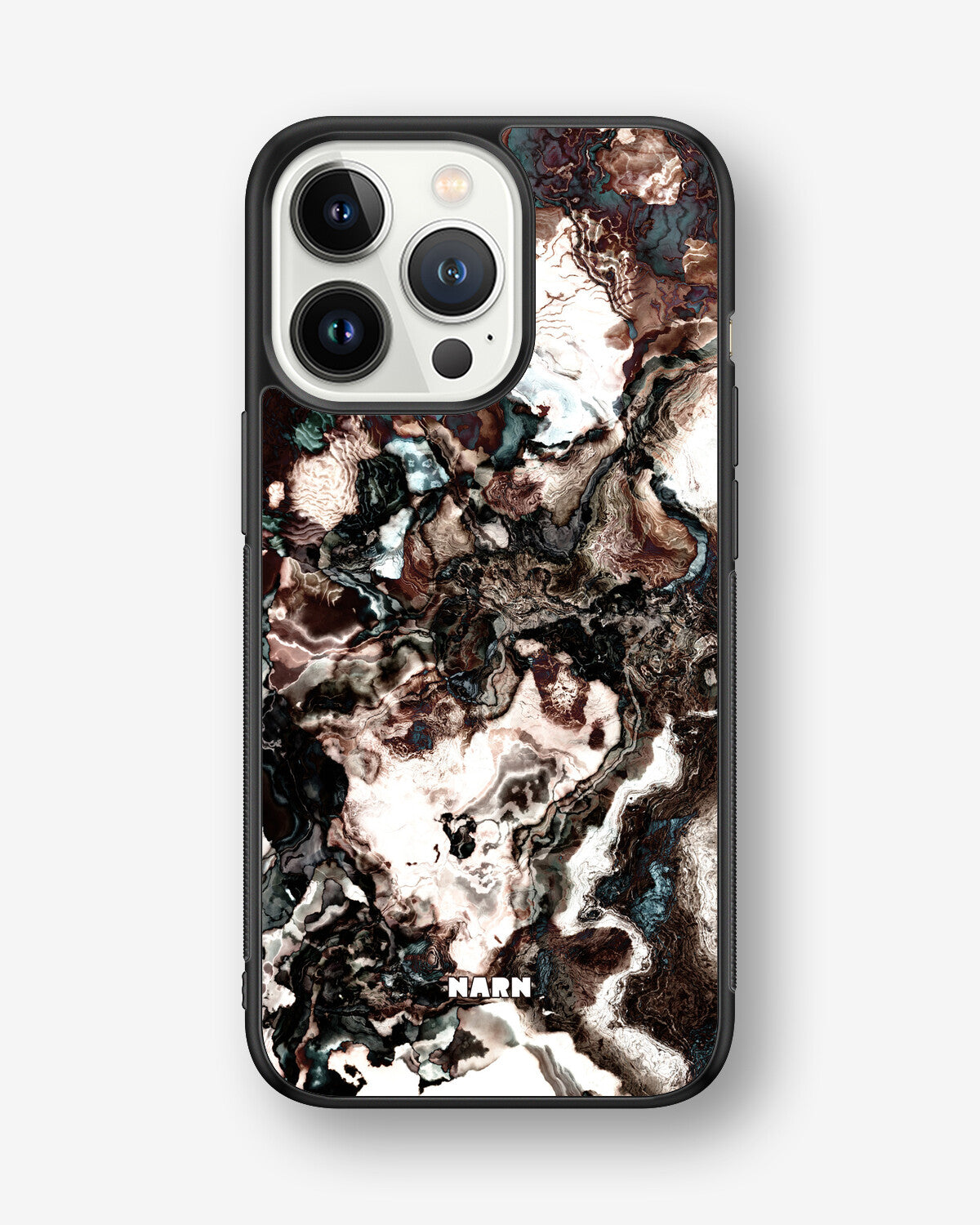 iPhone 13 Pro Hard Case – Marble Brown - View 1