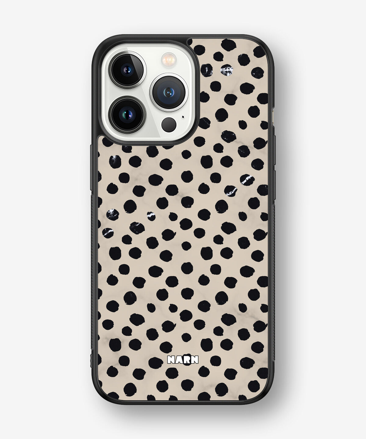 iPhone 13 Pro Hard Case – Marble Dots - View 1