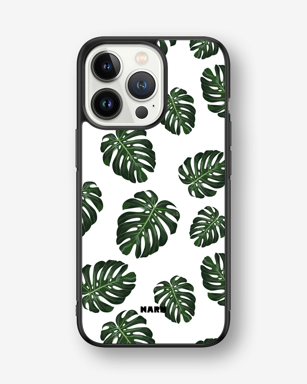 iPhone 13 Pro Hard Case – Monstera Pattern - View 1