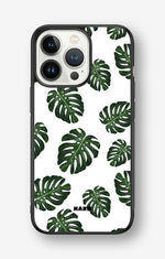 iPhone 13 Pro Hard Case – Monstera Pattern - View 1
