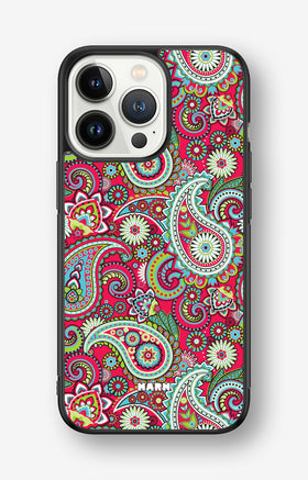 iPhone 13 Pro Hard Case – Paisley Paradise - View 1