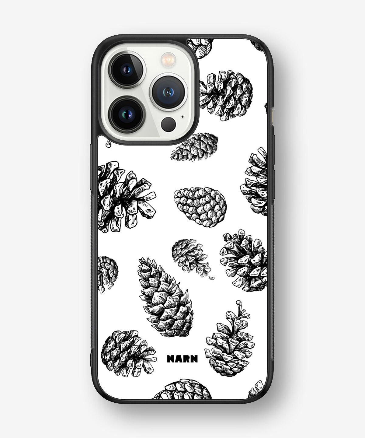 iPhone 13 Pro Hard Case – Pine Cones - View 1
