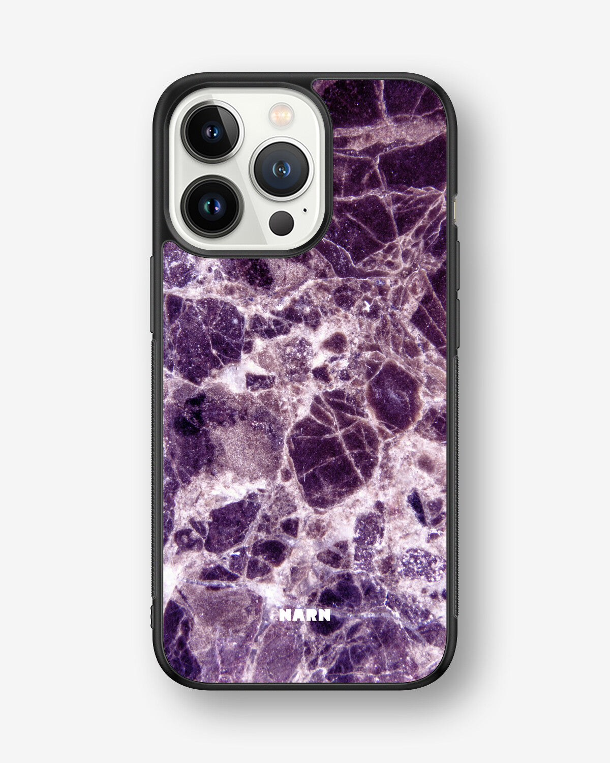 iPhone 13 Pro Hard Case – Purple Marble - View 1