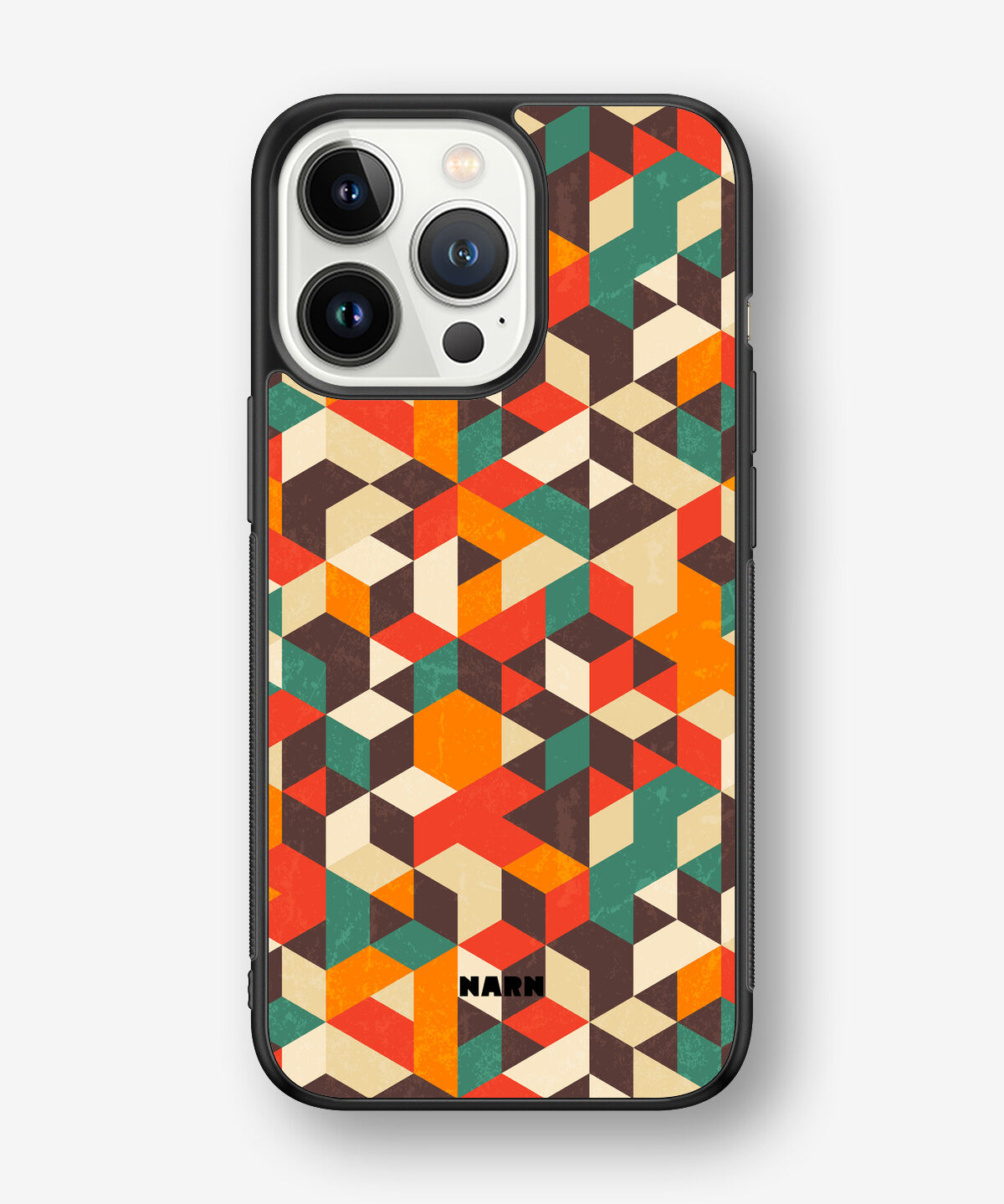 iPhone 13 Pro Hard Case – Retro Geometric - View 1