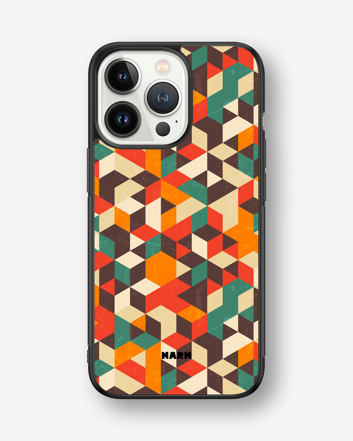 iPhone 13 Pro Hard Case – Retro Geometric - View 1