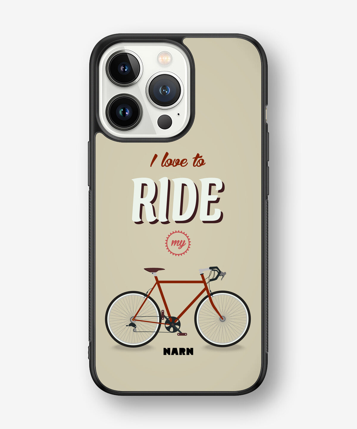 iPhone 13 Pro Hard Case – Ride My Bicycle - View 1