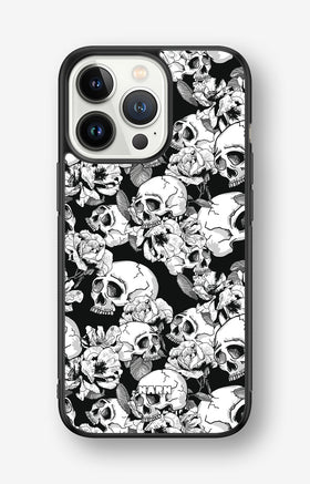 iPhone 13 Pro Hard Case – Skull Garden - View 1