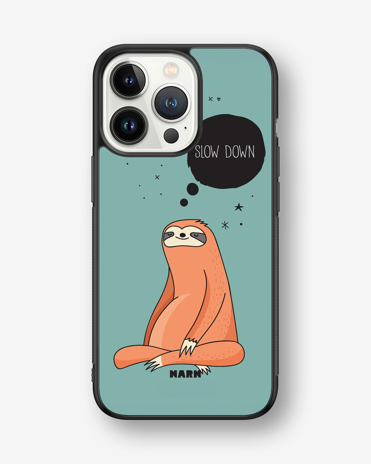 iPhone 13 Pro Hard Case – Slow Down Sloth - View 1