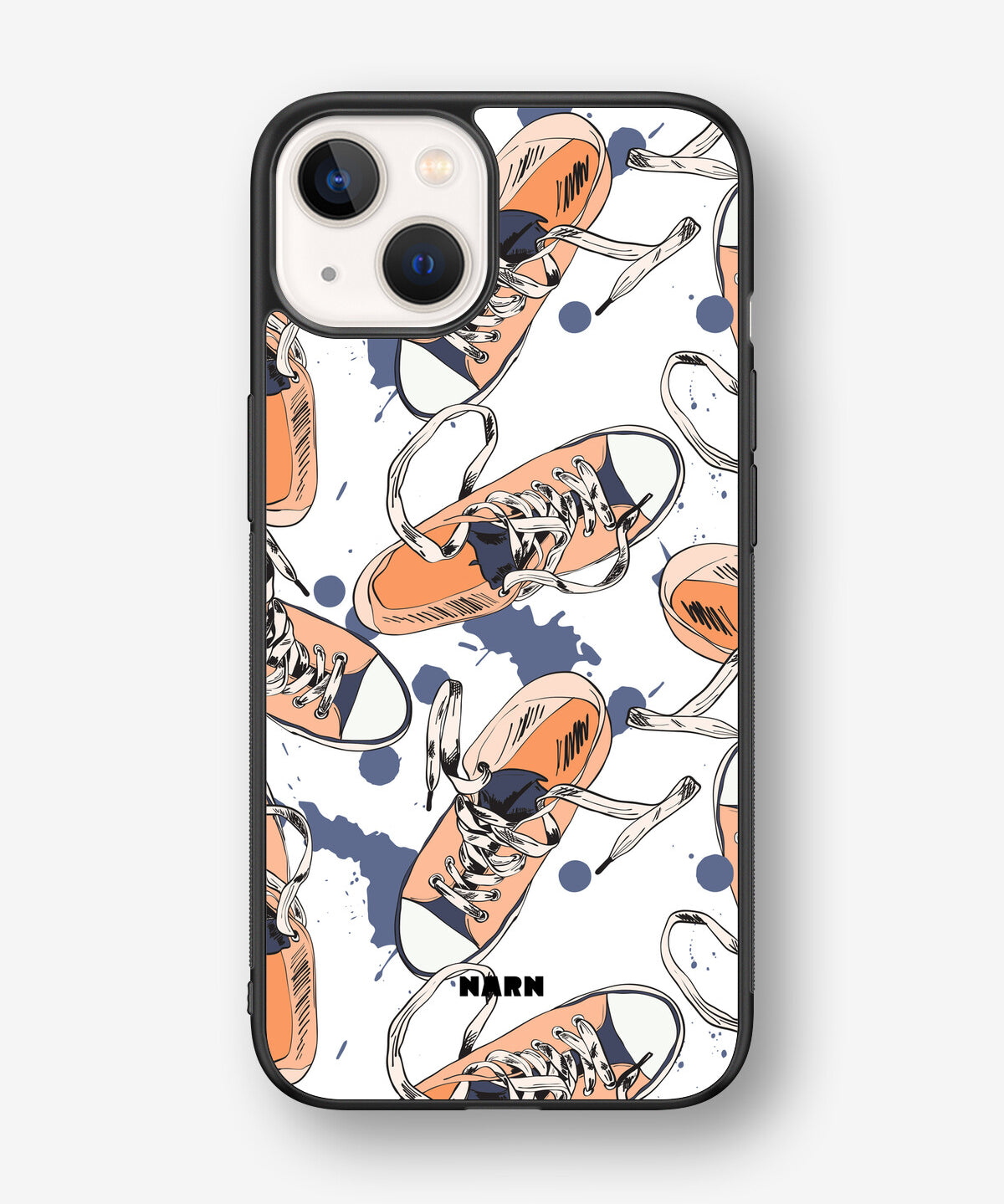 iPhone 13 Hard Case – Apricot Sneakers - View 1
