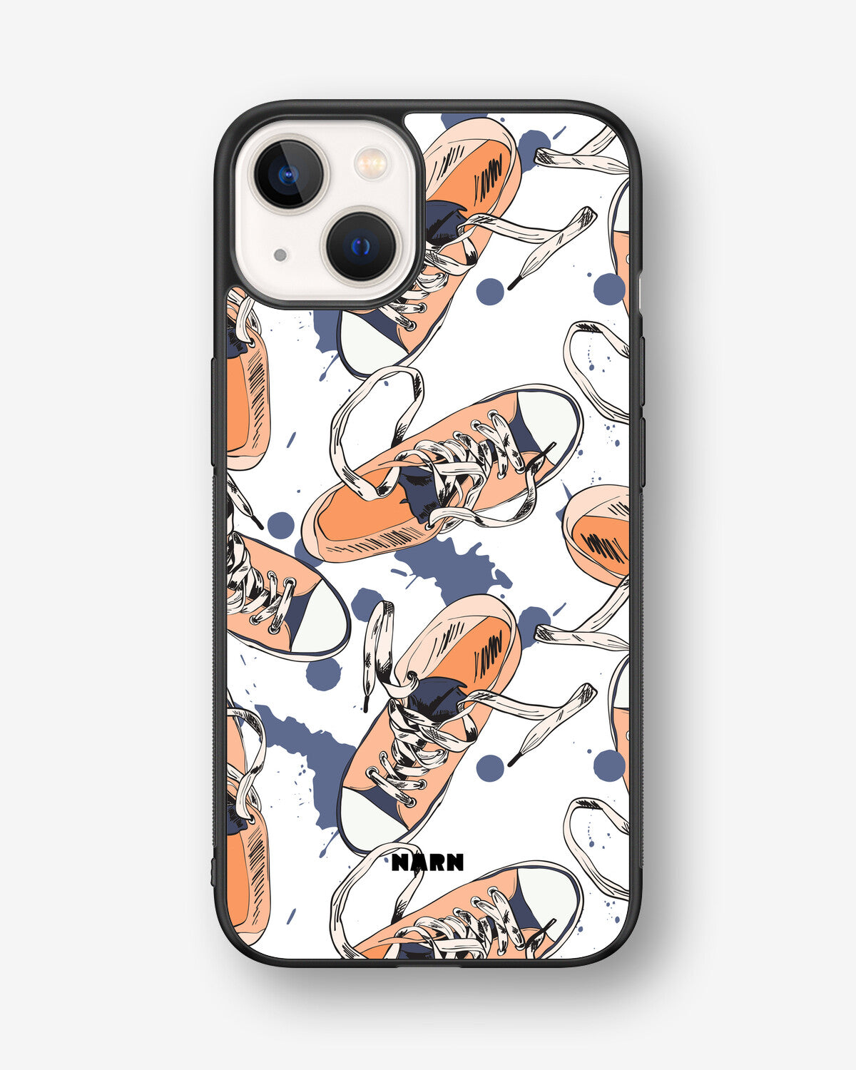 iPhone 13 Hard Case – Apricot Sneakers - View 1