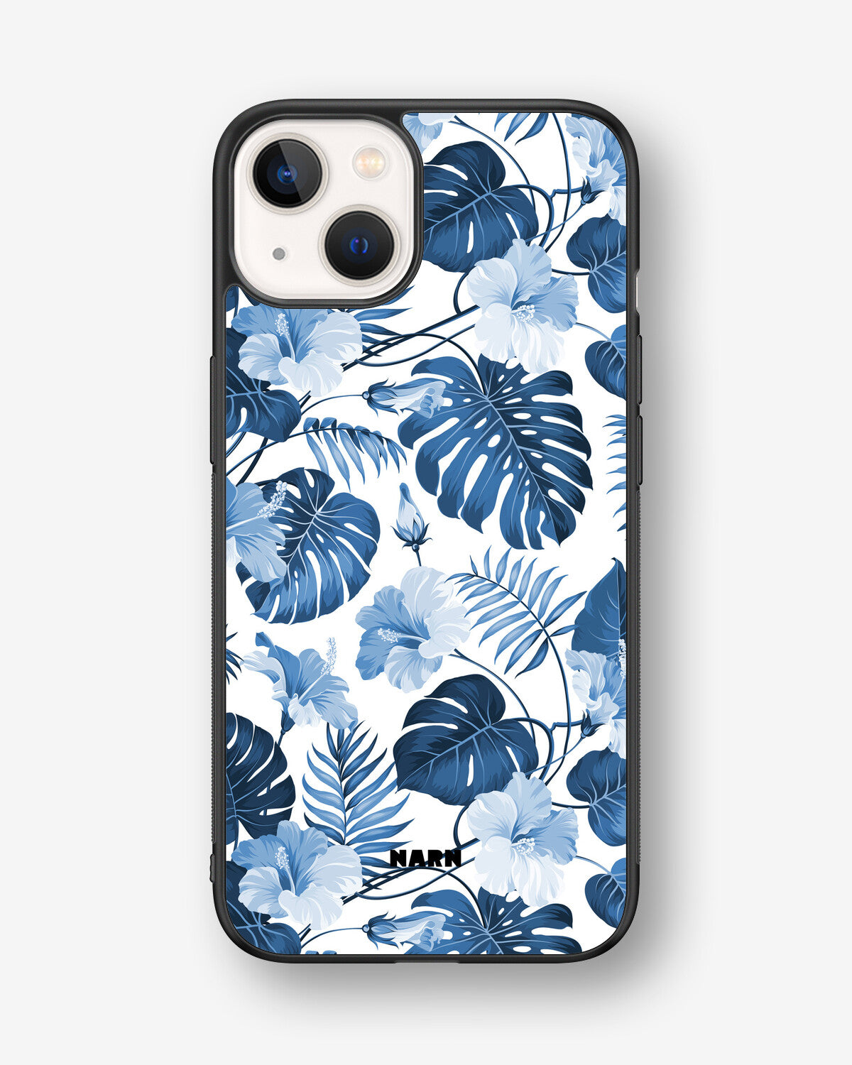 iPhone 13 Hard Case – Blue Tropics - View 1