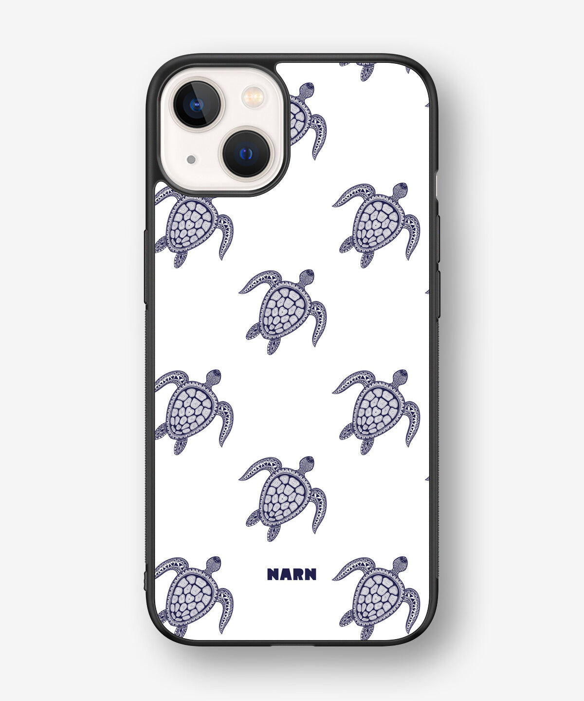 iPhone 13 Hard Case – Blue Turtles - View 1