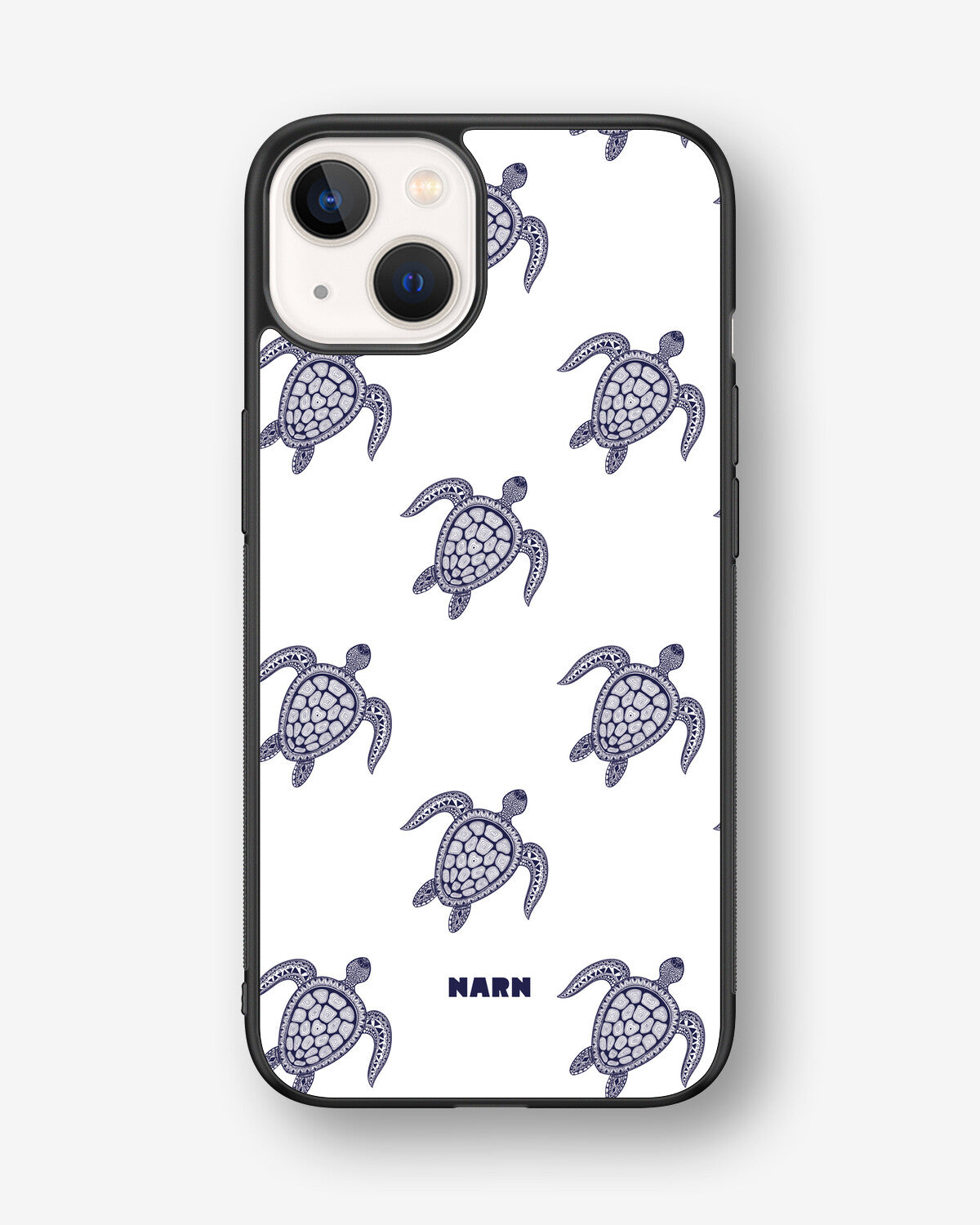 iPhone 13 Hard Case – Blue Turtles - View 1