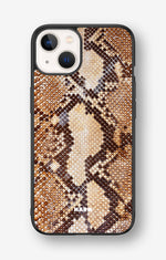 iPhone 13 Hard Case – Brown Snakeskin - View 1