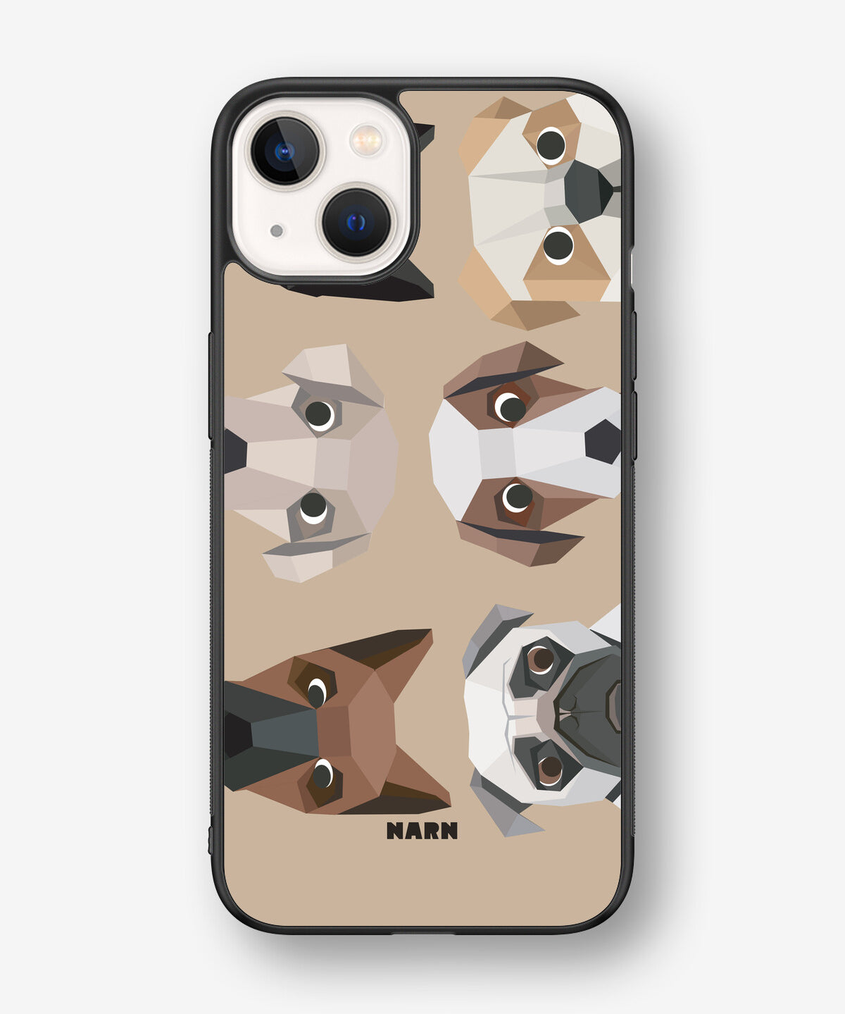 iPhone 13 Hard Case – Cute Dogs - View 1