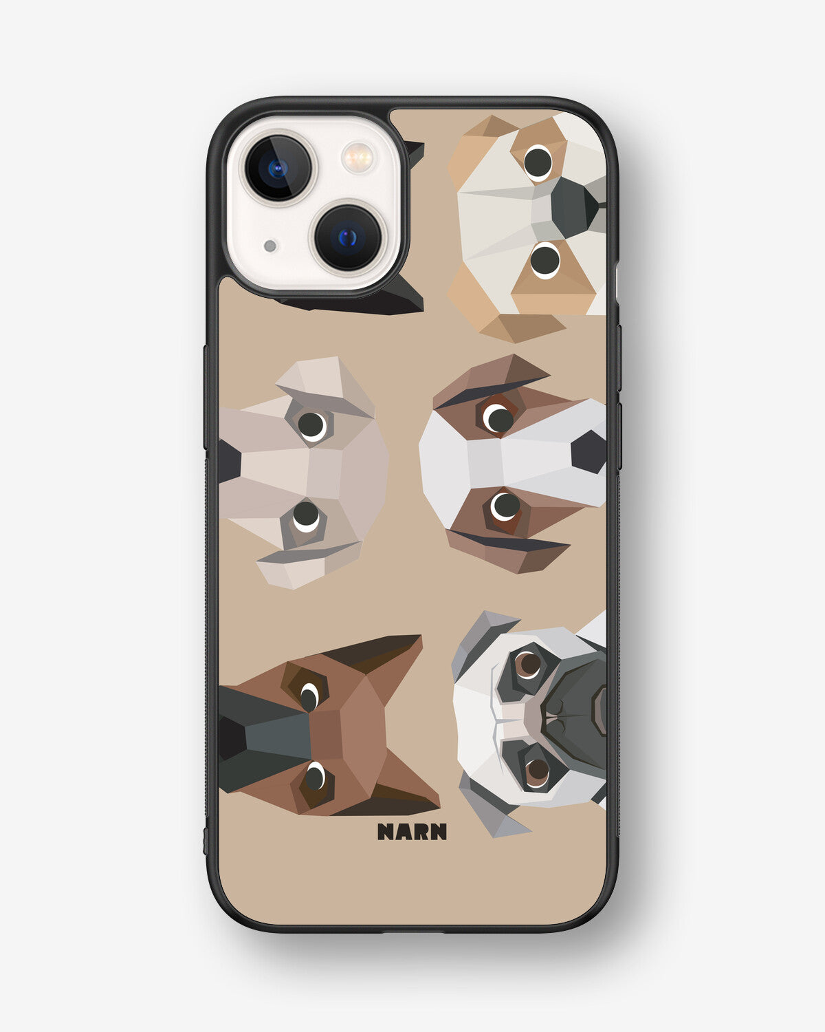 iPhone 13 Hard Case – Cute Dogs - View 1