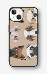 iPhone 13 Hard Case – Cute Dogs - View 1