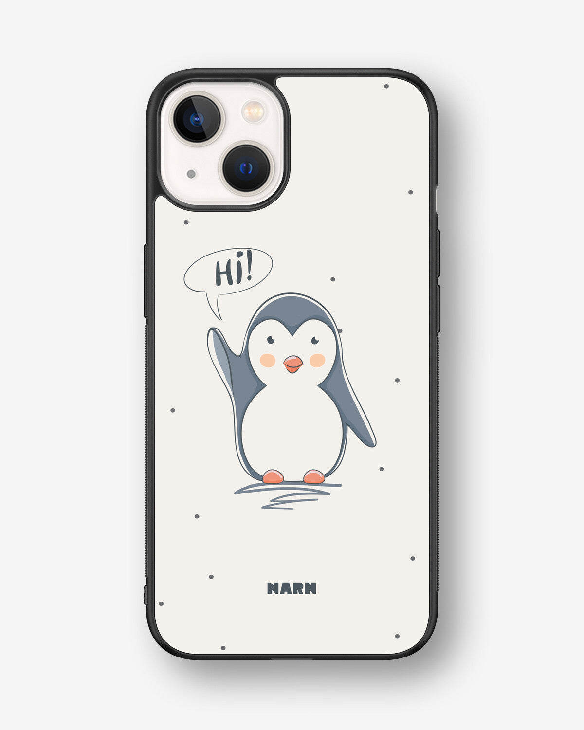 iPhone 13 Hard Case – Cute Penguin - View 1