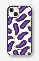 iPhone 13 Hard Case – Eggplant Pattern - View 1