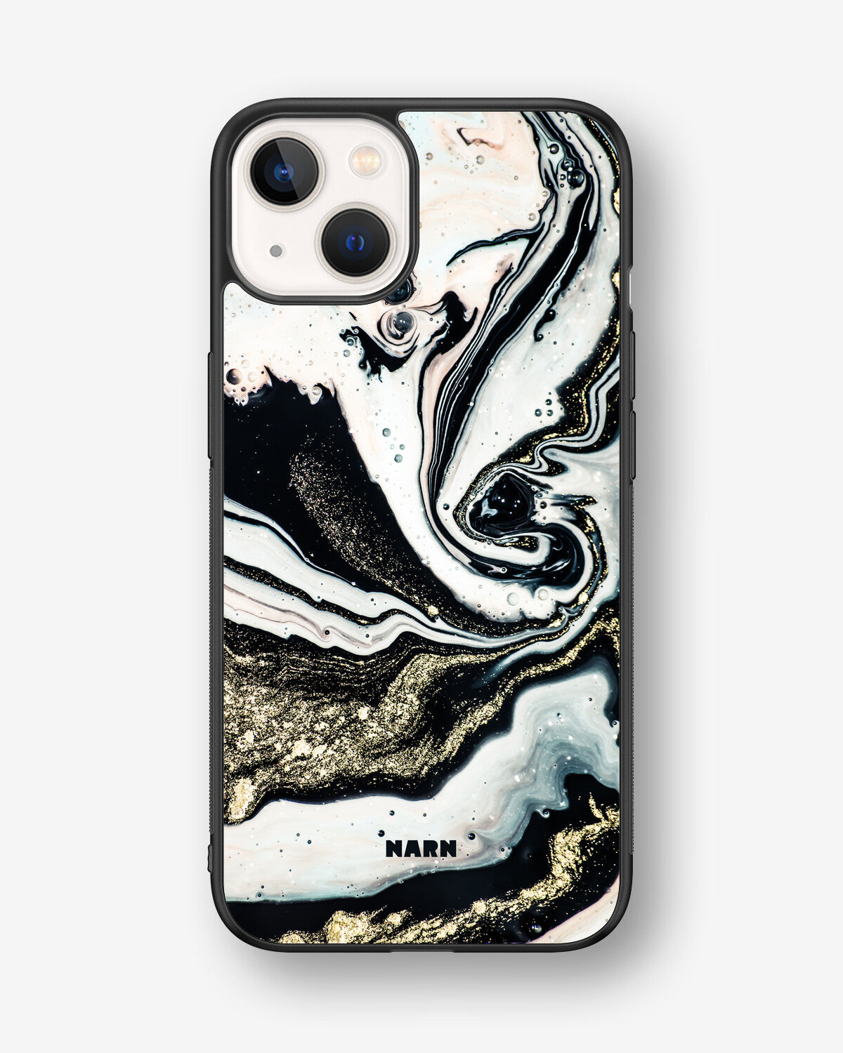 iPhone 13 Hard Case – Golden Swirl - View 1