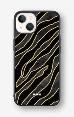iPhone 13 Hard Case – Golden Zebra - View 1