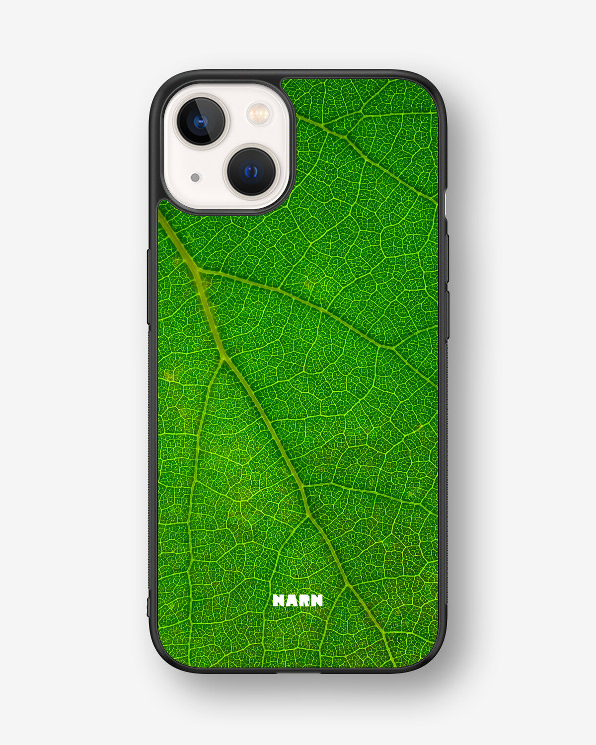 iPhone 13 Hard Case – Green Leafy - View 1