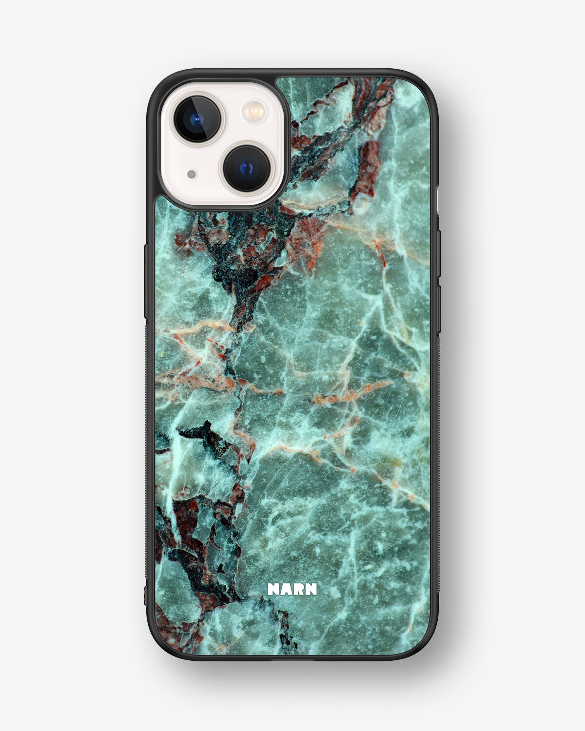 iPhone 13 Hard Case – Green Marble - View 1