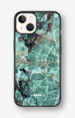 iPhone 13 Hard Case – Green Marble - View 1