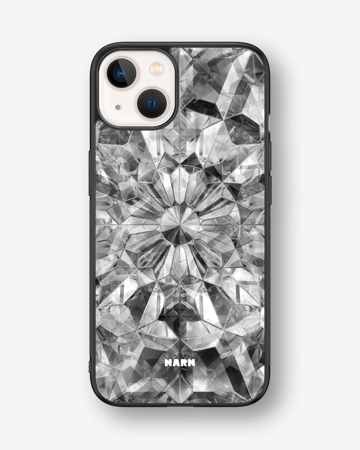 iPhone 13 Hard Case – Grey Crystals - View 1