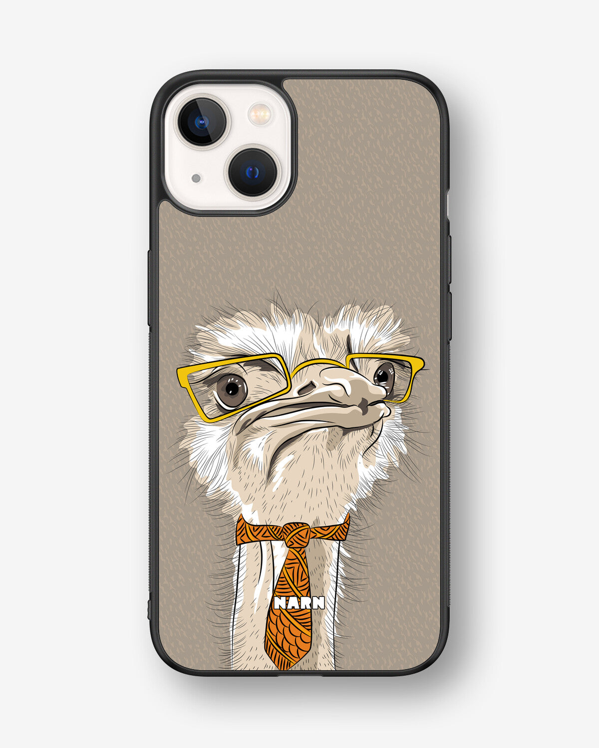 iPhone 13 Hard Case – Hipster Ostrich - View 1