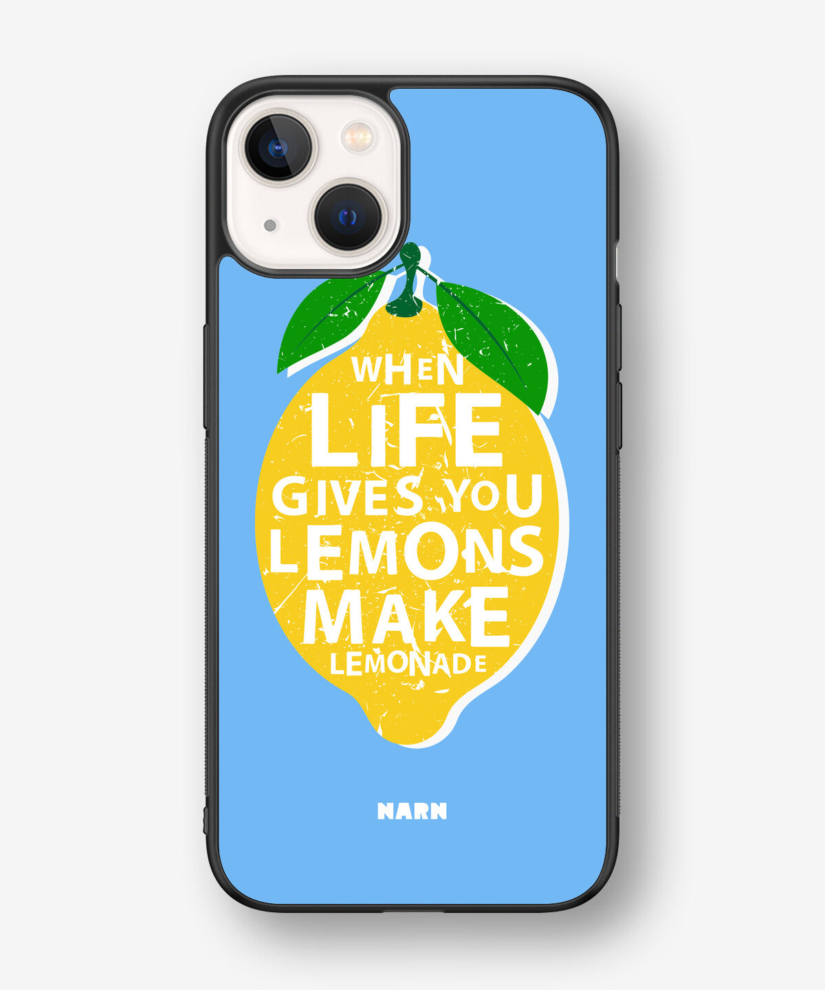 iPhone 13 Hard Case – Lemon Quote - View 1